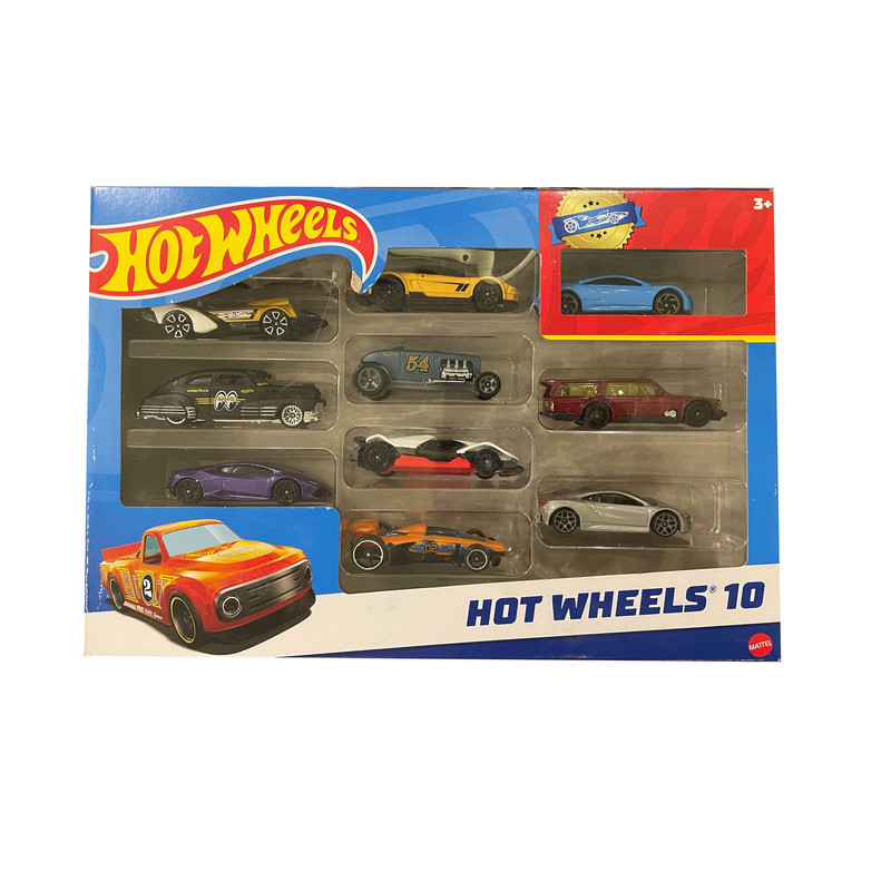 ماشین بازی هات ویلز مدل HW Ten Car Set کد 54886 H مجموعه 10 عددی