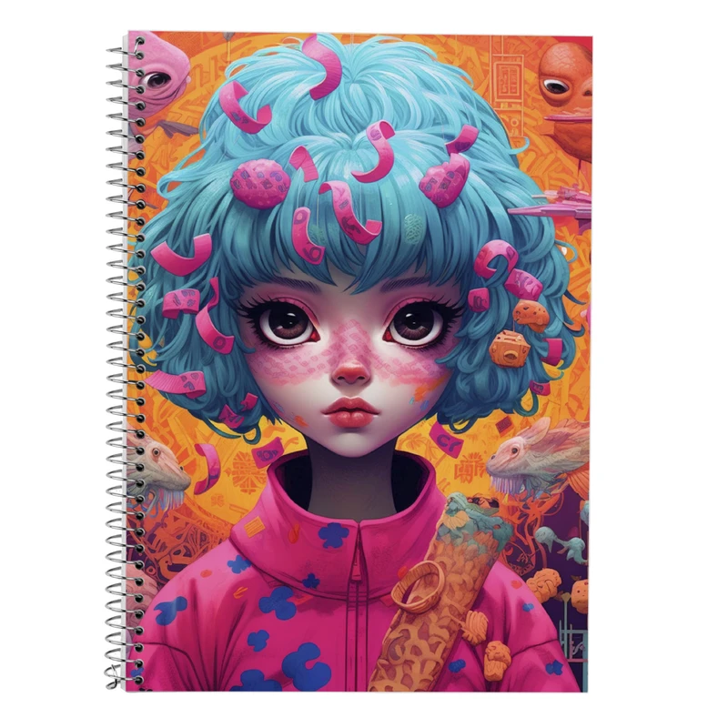 دفتر زبان 50 برگ مدوپد مدل سه خط طرح ریک اند مورتی rick&morty کد DF10897