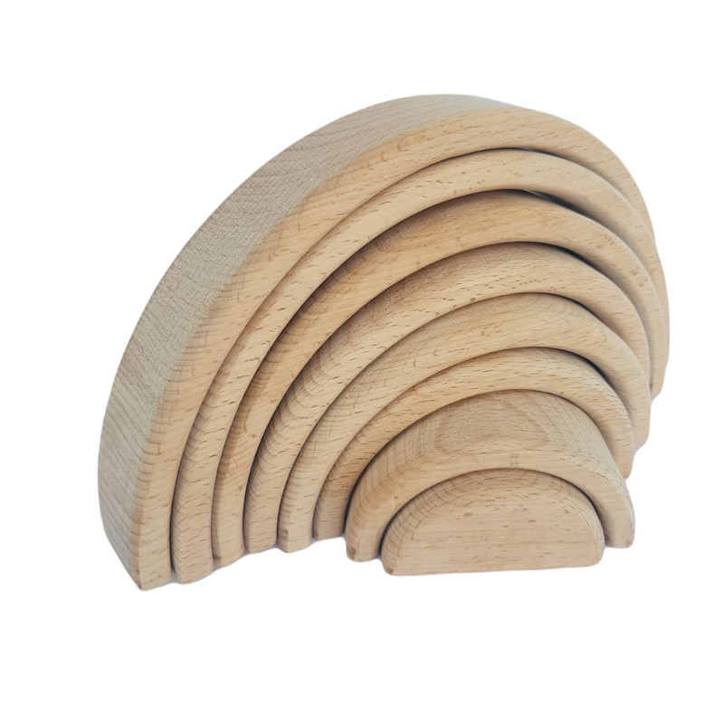 بازی آموزشی مدل رنگین کمان چوبی کد WRB01 مجموعه 8 عددی