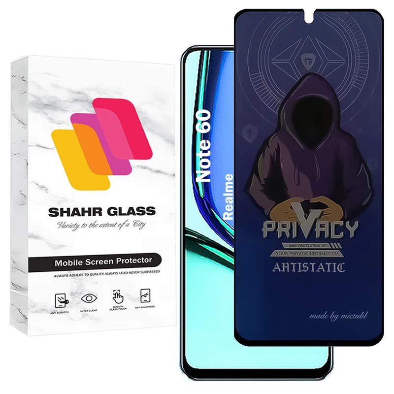 محافظ صفحه نمایش شهر گلس مدل PRMS مناسب برای گوشی موبایل ریلمی Note 60
