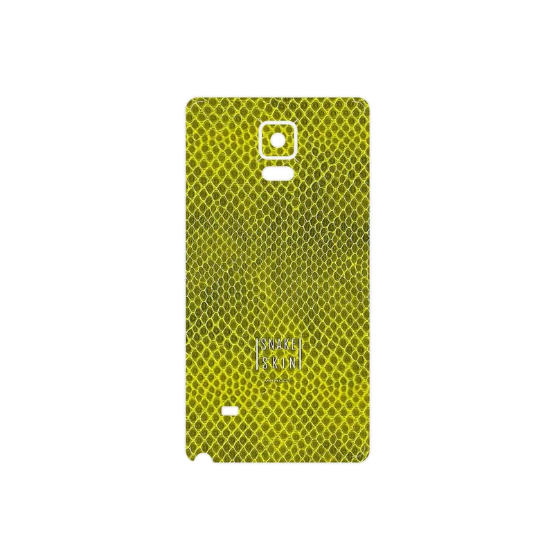 برچسب پوششی ماهوت مدل Yellow Snake Skin مناسب برای گوشی موبایل سامسونگ Galaxy Note 4