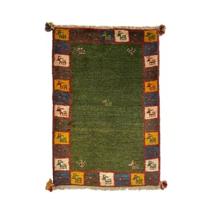 گبه فرش دستباف نیم متری مدل بافت قشقای شیراز کد NKP-sgp16