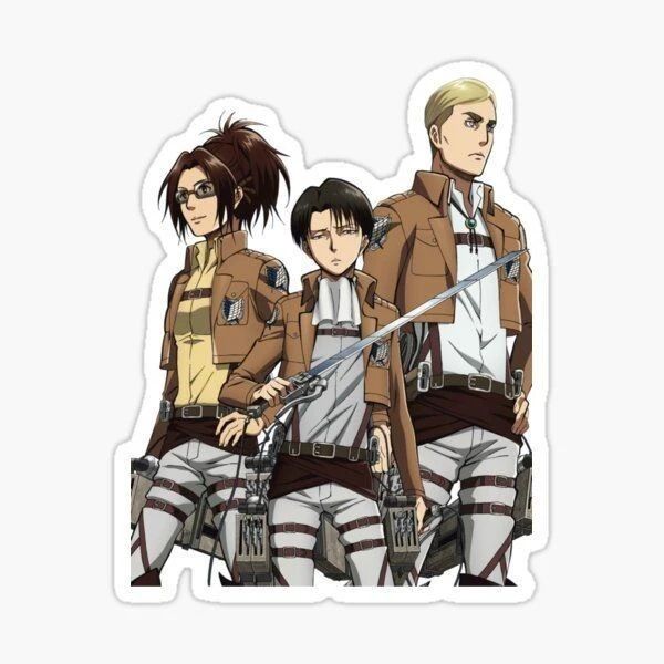 استیکر لپ تاپ و موبایل گوفی طرح اتک ان تایتان مدل Erwin 3