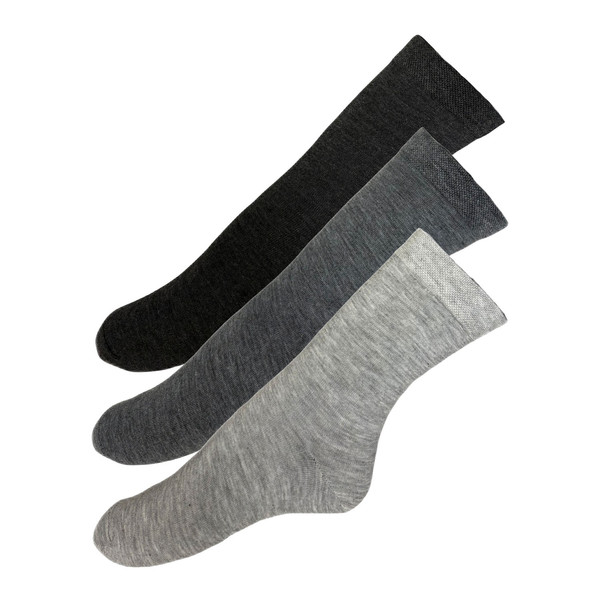 جوراب ساق بلند مردانه کانتکس مدل کلاسیک ساده کد SISBPA3-1 بسته 3 عددی