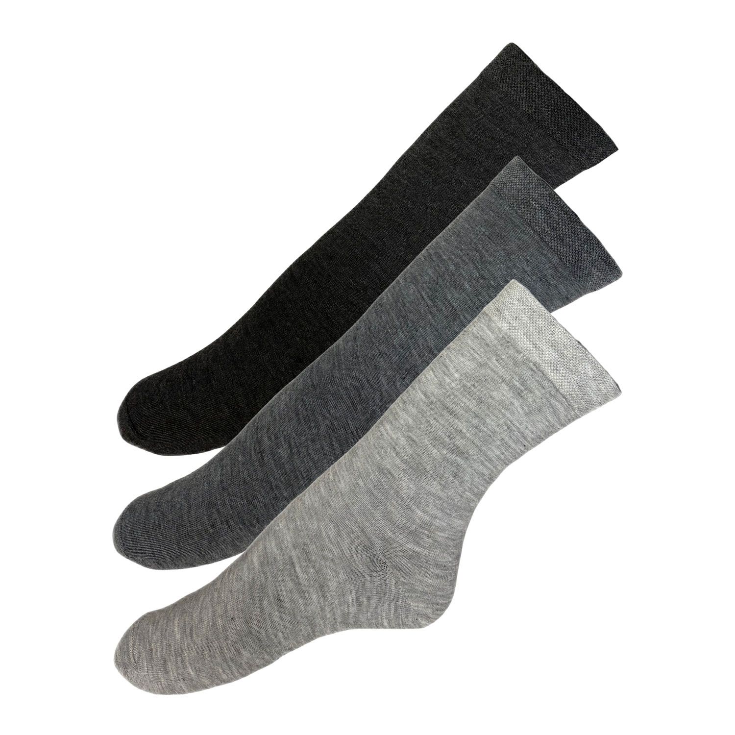 جوراب ساق بلند مردانه کانتکس مدل کلاسیک ساده کد SISBPA3-1 بسته 3 عددی -  - 1