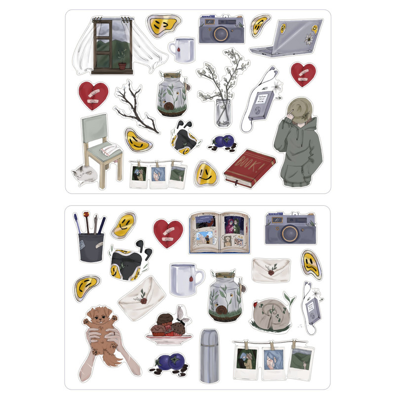 برچسب مدل VINTAGE MOOD بولت ژورنال و اسکرپ بوک کد 27 بسته 2 عددی