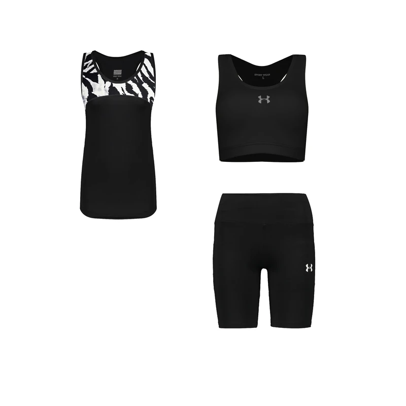 ست سه تکه لباس ورزشی زنانه مدل 1801-3601-69