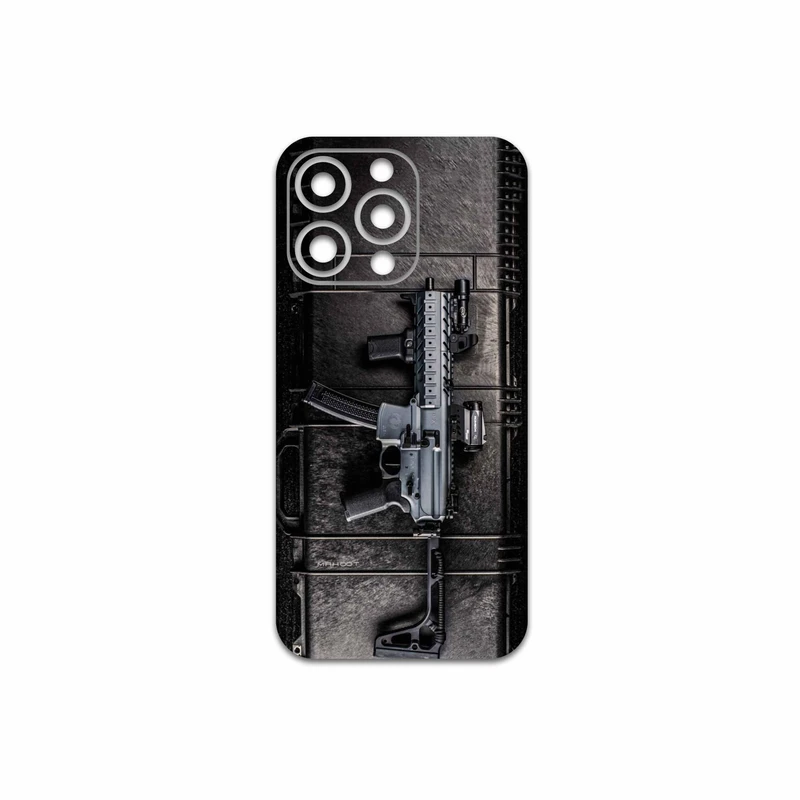 برچسب پوششی ماهوت مدل Gun مناسب برای گوشی موبایل اپل iPhone 13 Pro Max