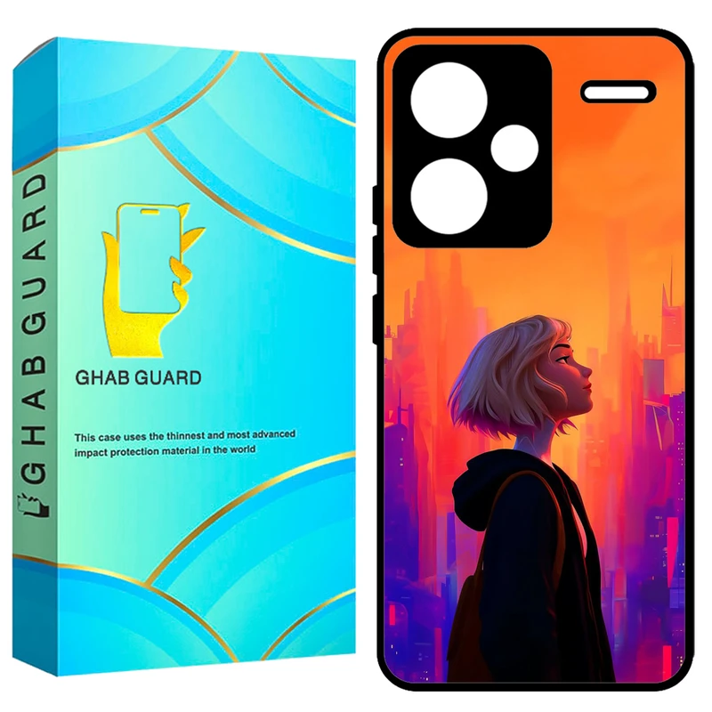 کاور قاب گارد طرح دختر مدل GCHPN13PL مناسب برای گوشی موبایل شیائومی Redmi Note 13 Pro Plus