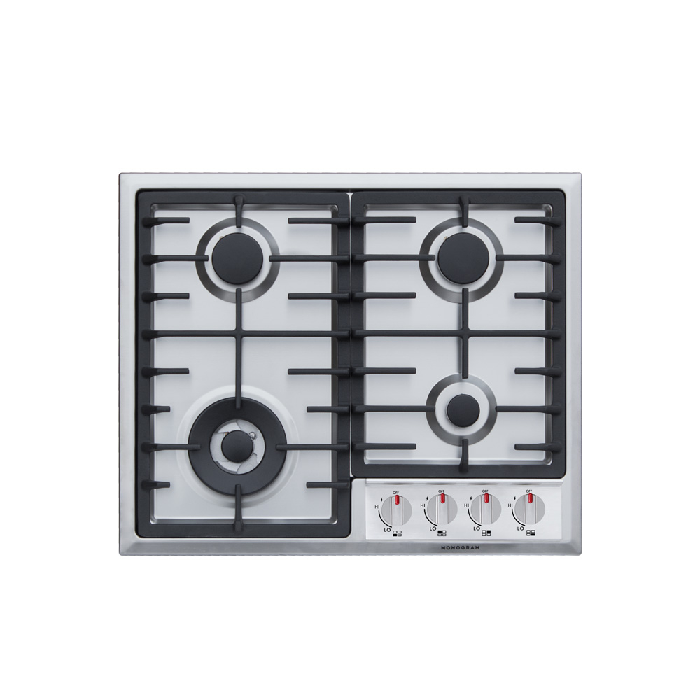 اجاق گاز صفحه‌ای چهار شعله مونوگرام مدل MGBH 604 XS 29 GE PRO