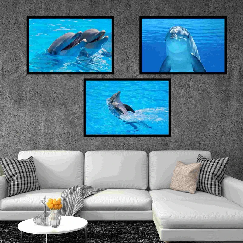تابلو بکلیت طرح فانتزی دلفین مدل  B-bu3016 مجموعه 3 عددی