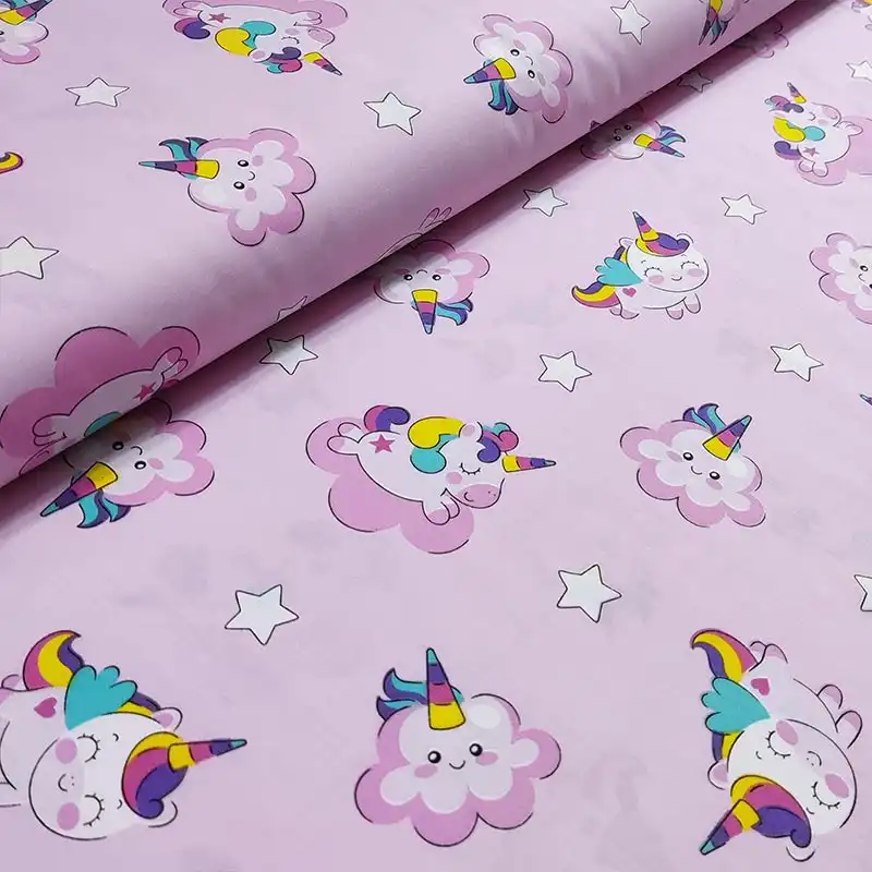 پارچه ملحفه مدل عروسکی یونیکورن کد 170