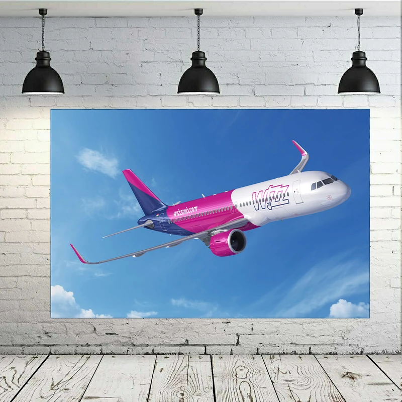 پوستر طرح هواپیما مدل Airbus A320neo کد AR18270