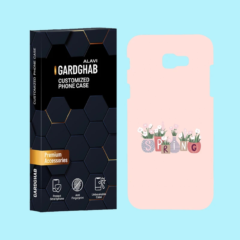 کاور گارد قاب علوی مدل گل مناسب برای گوشی موبایل سامسونگ Galaxy A720 / A7 2017