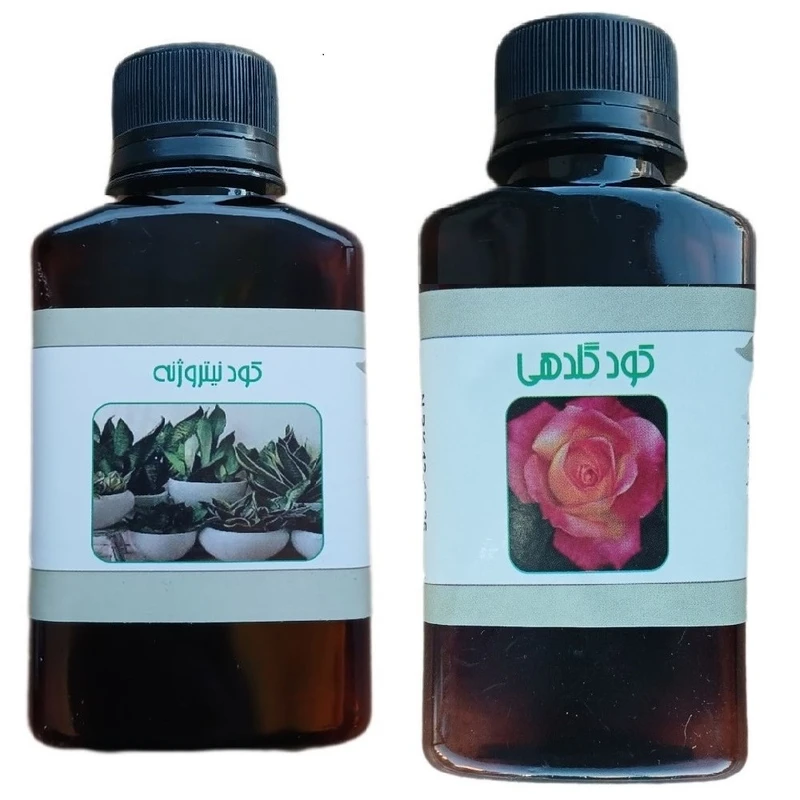 کود مایع نیتروژنه و کود گلدهی مدل life - D حجم 110 میلی لیتر بسته 2 عددی
