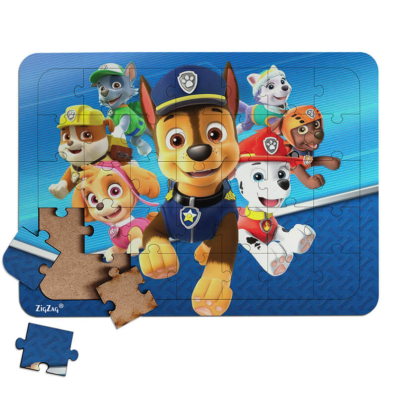 پازل 35 تکه زیگ زاگ مدل چوبی سگ های نگهبان کد 351030