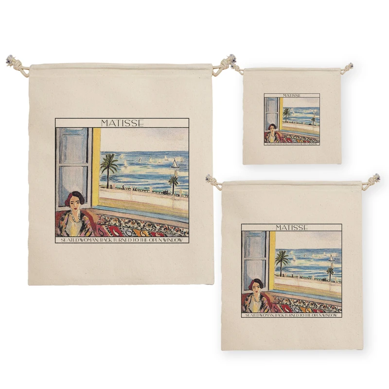 نظم دهنده ترمه طراحان ایده مدل زن نشسته جلوی پنجره باز از ماتیس کد art0652 مجموعه سه عددی