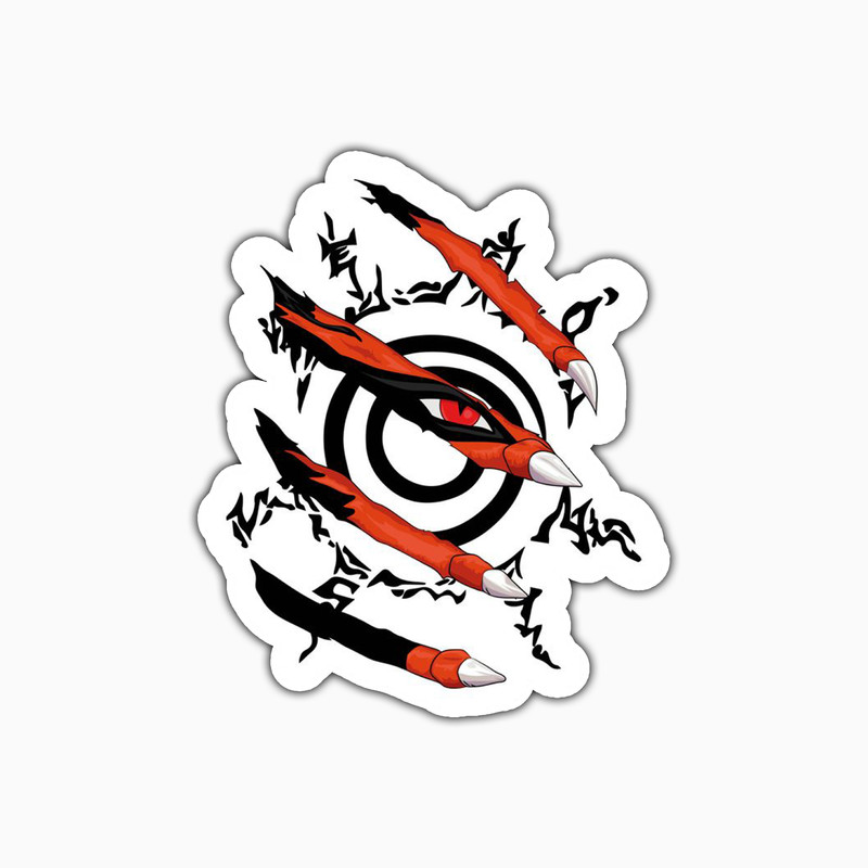 استیکر لپ تاپ و موبایل بووم طرح انیمه Naruto مدل Kurama کد PS114