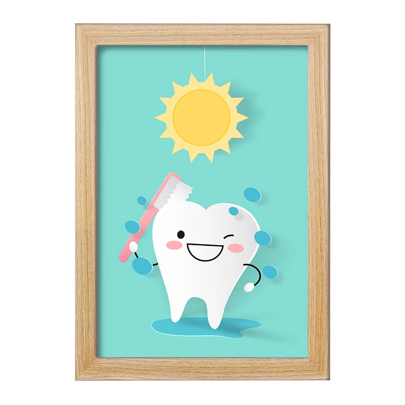 تابلو خندالو مدل دندان و دندان پزشکی کودکانه کد 36747