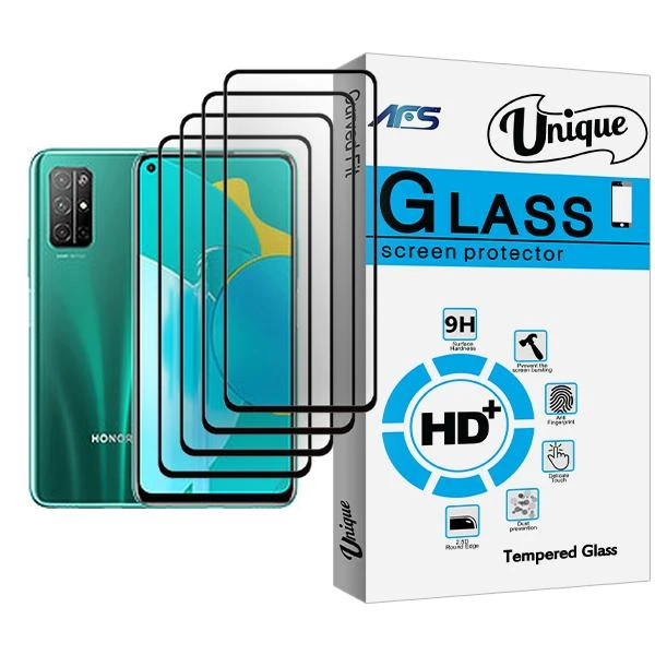 محافظ صفحه نمایش ای اف اس مدل Unique Glass MIX004 مناسب برای گوشی موبایل آنر 30S بسته چهار عددی
