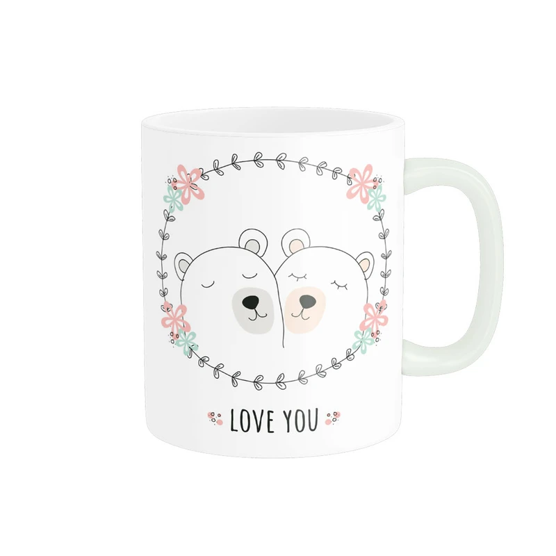 ماگ پادآفرین مدل عشق طرح قلب LOVE کد p6292