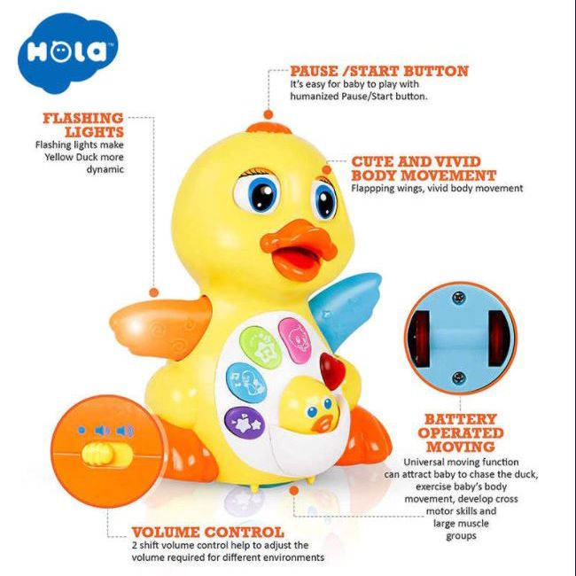 بازی آموزشی موزیکال هولا مدل Dancing Duck -  - 4