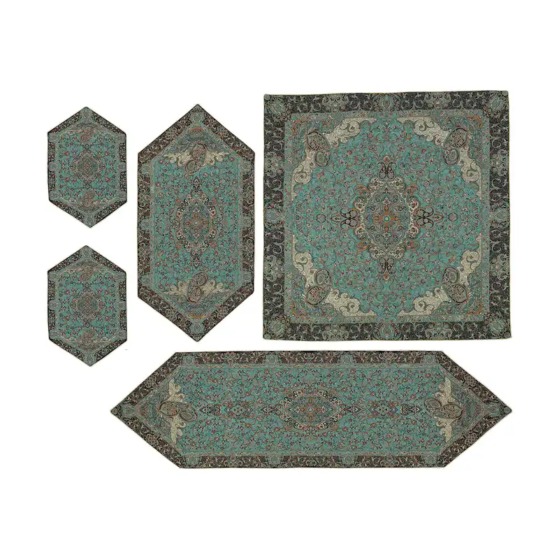 ست 5 تکه رومیزی ترمه کد FIRZE5.5