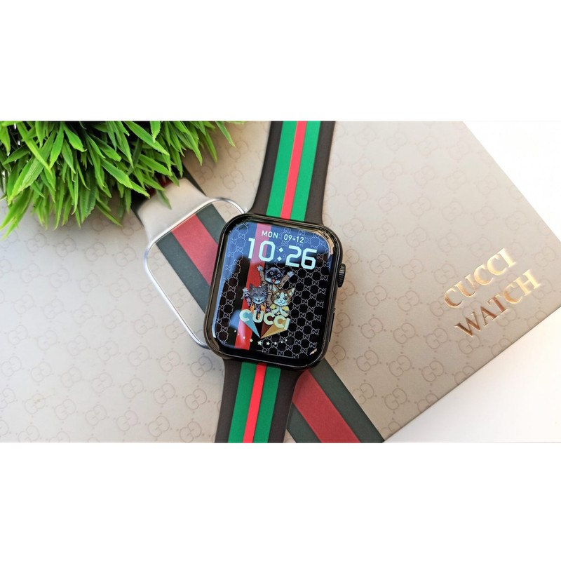 ساعت هوشمند طرح گوچی مدل Watch8 Double straps