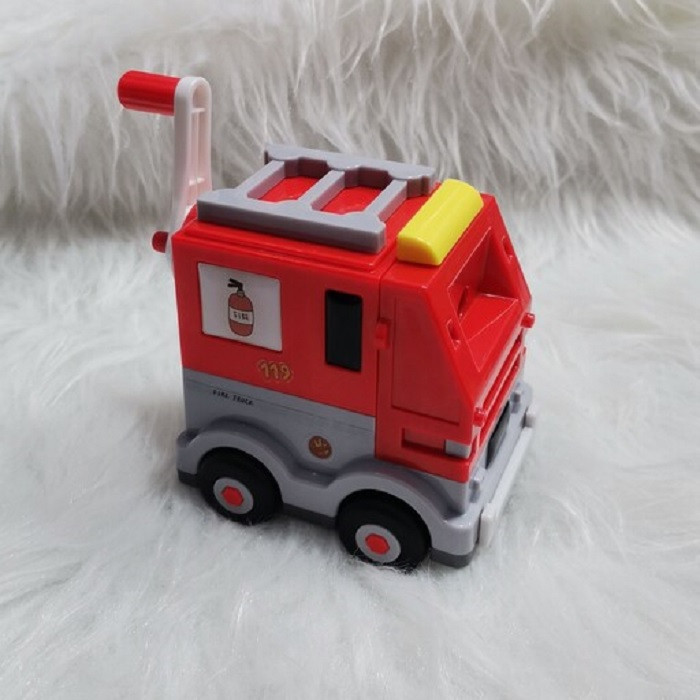 تراش رومیزی مدل لگوئی به همراه مداد بینهایت مجموعه 3 عددی