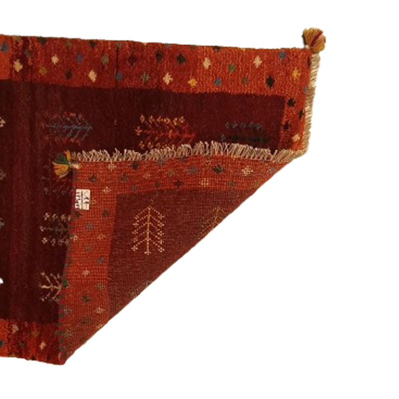 گبه دستباف یک ونیم متری مدل  بافت قشقای شیراز کد NKP.Z.N115