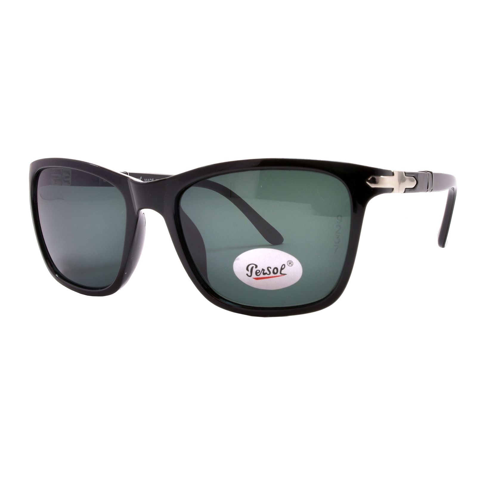 عینک آفتابی پرسول مدل GLOSSY-BLC-PO 9237 -  - 1