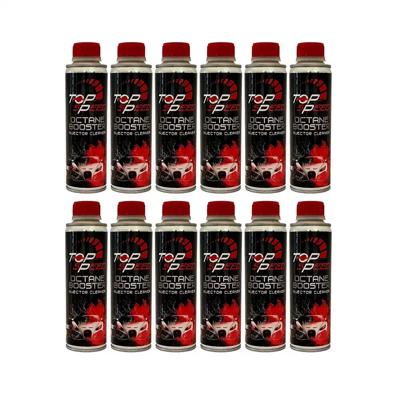 مکمل سوخت و اکتان خودرو تاپ اسپید کد 84 حجم 300 میلی لیتر بسته 12 عددی