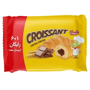 کروسان کرم کاکائویی مولتی پک 6+1 شیبابا -350 گرم