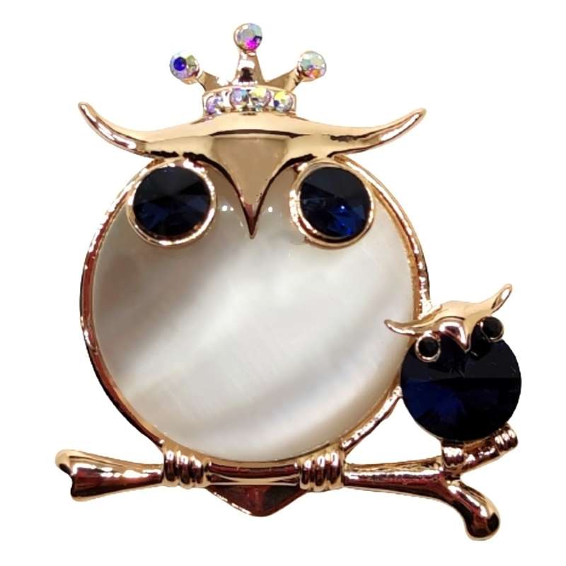 گل سینه زنانه مدل جغد کد AGS18