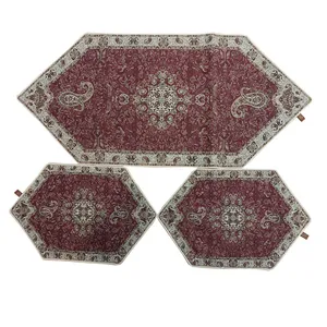 ست 3 تکه رومیزی ترمه کد 20