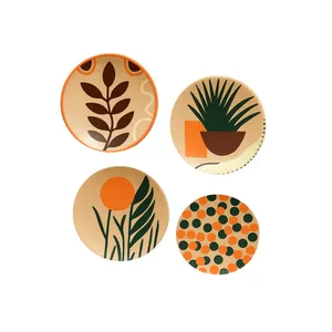 بشقاب دیوارکوب سفالی کد ۵۴ مجموعه ۴ عددی