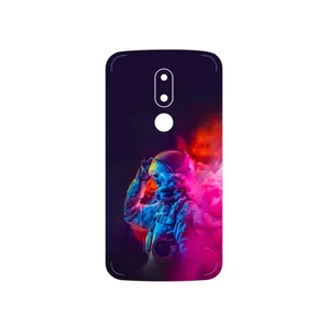 MAHOOT Smoke Rainbow Digital Art 1 Cover Sticker for Motorola Moto M