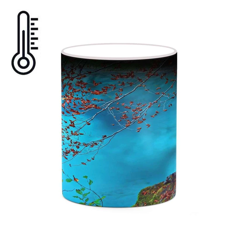 ماگ حرارتی کاکتی مدل منظره پاییزی کد mgh18546