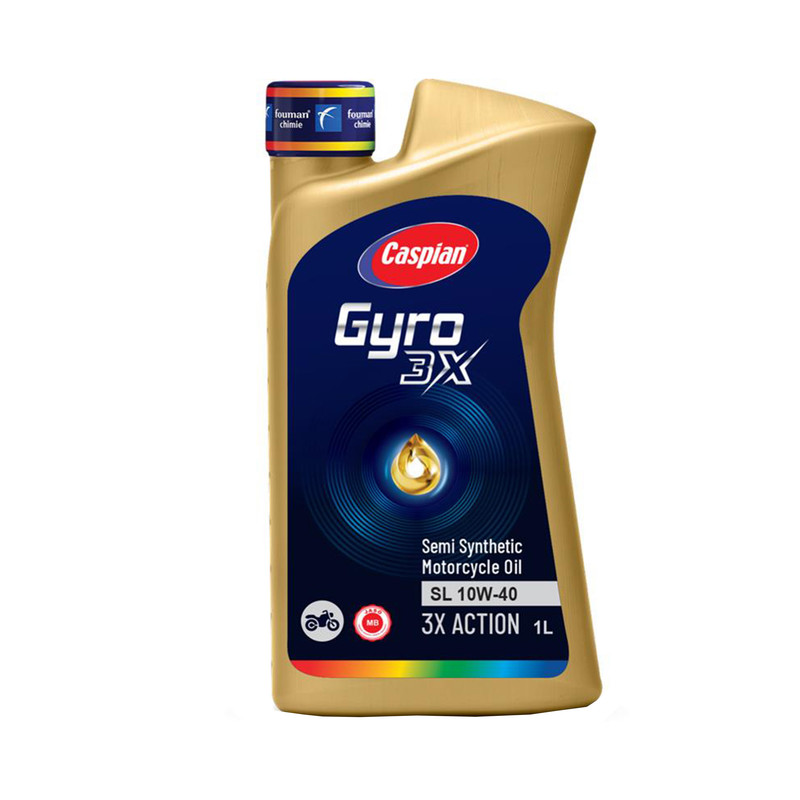 روغن موتورسیکلت کاسپین مدل SL-10W-40 کد jaso mb حجم 1 لیتر
