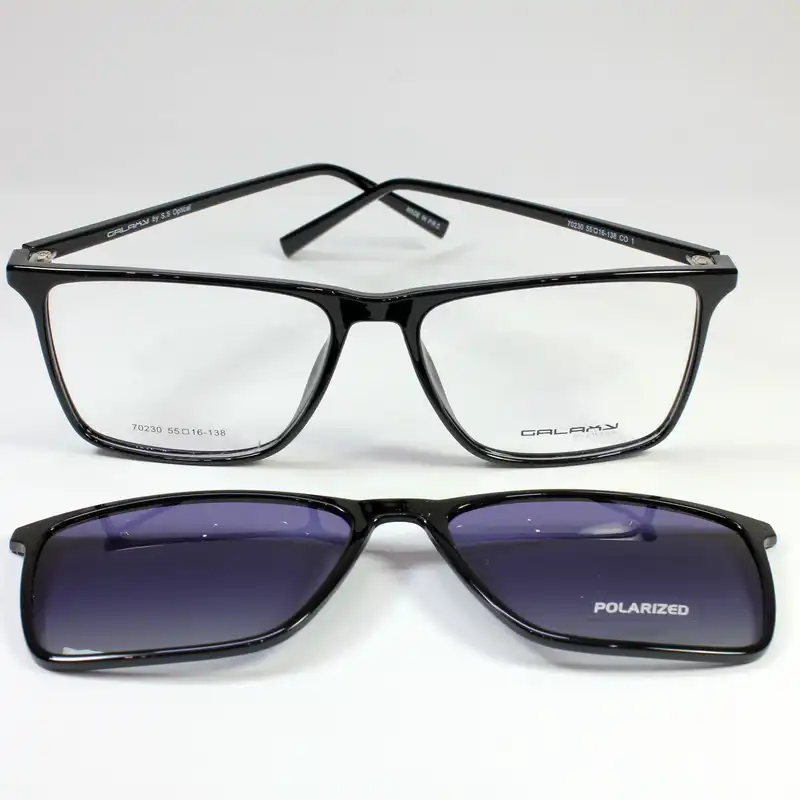 فریم عینک طبی گلکسی مدل 70230 به همراه کاور آفتابی