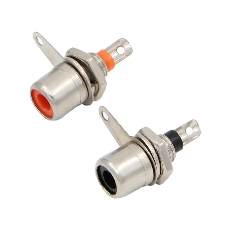 کانکتور مادگی AV رو پنلی مدل RCA بسته دو عددی