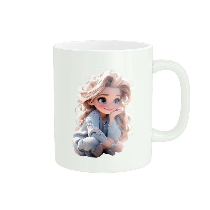 ماگ زیگورات مدل دختر فانتزی کد 2558