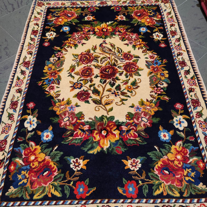 فرش دستبافت دو متری طرح باغ بهشت کد AA395