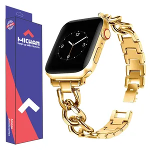 بند میچان مدل Stell Bracelet مناسب برای اپل واج سری 10 46 میلی متری