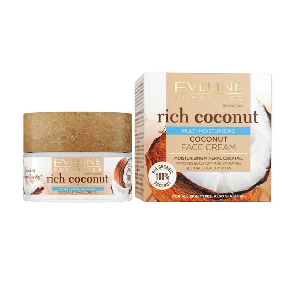 کرم مرطوب کننده اولین مدل Rich Coconut حجم 50 میلی لیتر