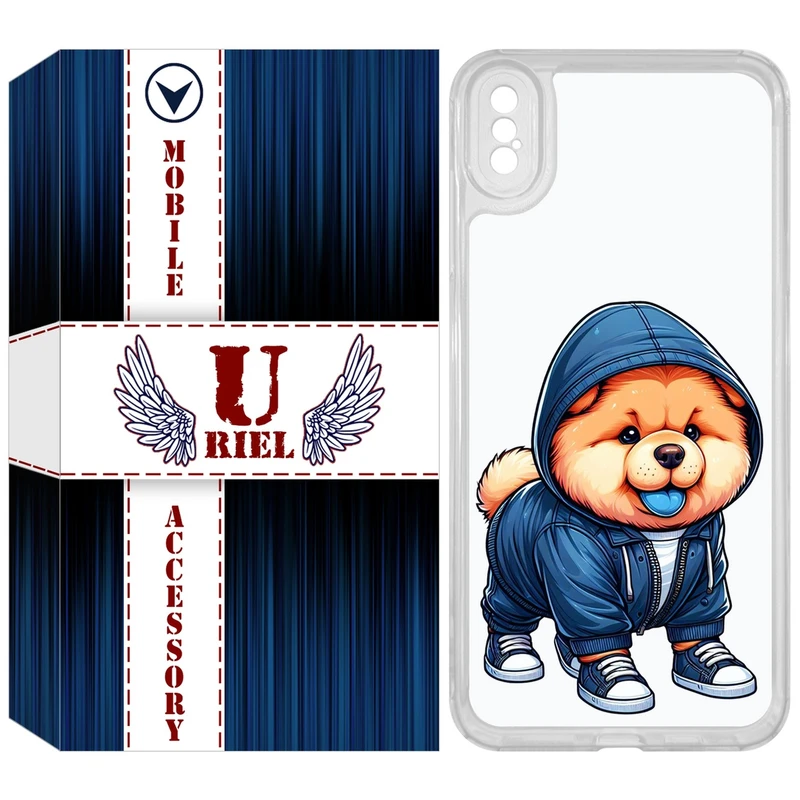 کاور یوریل مدل Clear کد 65 طرح سگ آبی مناسب برای گوشی موبایل اپل iPhone XS Max