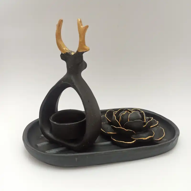 جاعودی طرح گل و جاشمعی مدل وارمر طرح گوزن کد 226