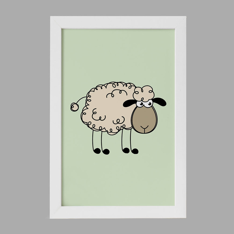 تابلو خندالو مدل گوسفند بامزه کد 29363