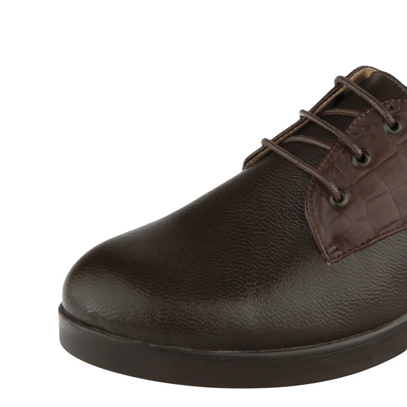 کفش زنانه مدل چرم طبیعی رنگ قهوه ای