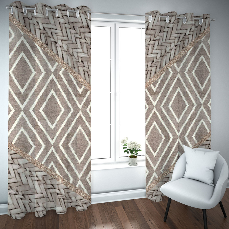پرده مدل چاپی هازان سایز 300×150 سانتی متر 